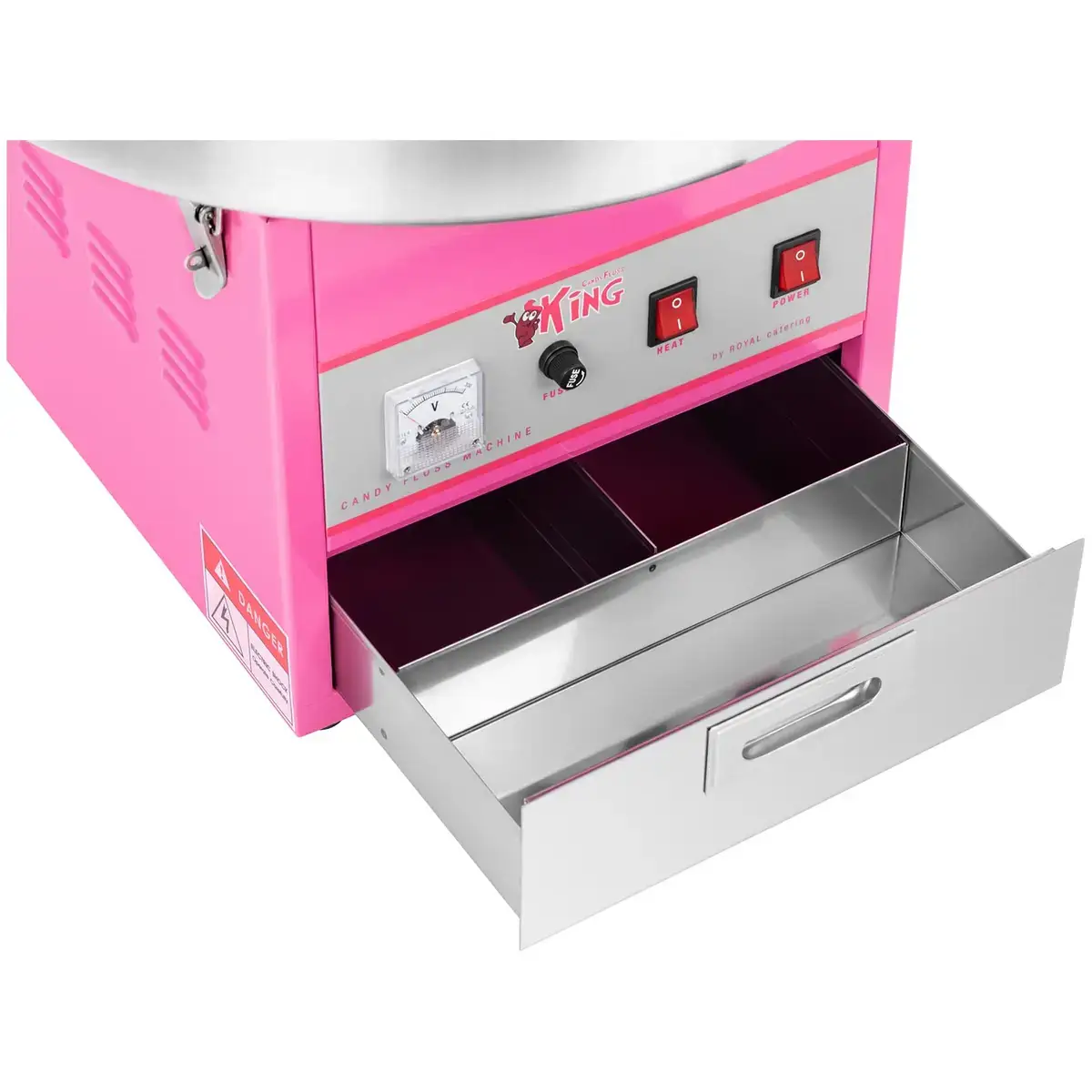 Machine à barbe à papa professionnelle rose, cuve 52 cm, à louer chez Funny Gonfle dans le Haut-Rhin — vignette 2
