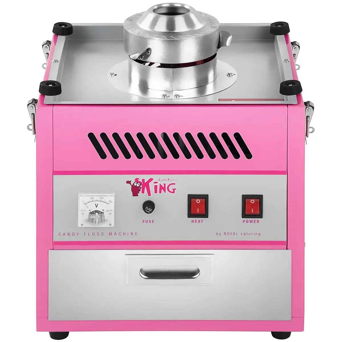 Machine à barbe à papa professionnelle rose, cuve 52 cm, à louer chez Funny Gonfle dans le Haut-Rhin — vignette 5