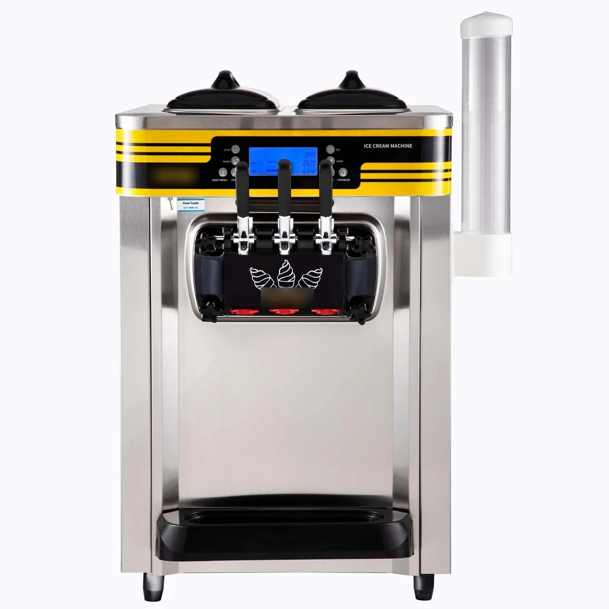 Machine à glace à l'italienne professionnelle 3 saveurs à louer chez Funny Gonfle dans le Haut-Rhin — vignette 2