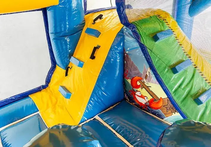 Château gonflable multiactivités Monde Marin XL avec toboggan, en location dans le Haut-Rhin — vignette 7